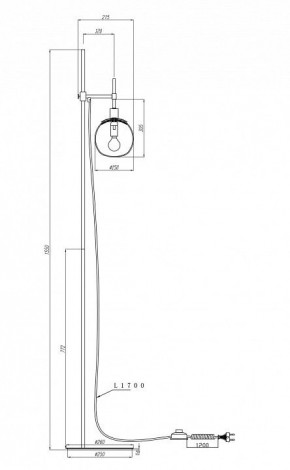 Торшер Maytoni Erich MOD221-FL-01-N в Ижевске - izhevsk.mebel24.online | фото 3