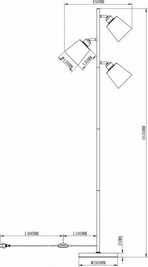 Торшер Moderli Floor V3050-3F в Ижевске - izhevsk.mebel24.online | фото 3