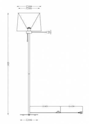 Торшер с подсветкой Maytoni Farel Z001FL-L3W-1B в Ижевске - izhevsk.mebel24.online | фото