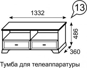 Тумба для телеаппаратуры Венеция 13 бодега в Ижевске - izhevsk.mebel24.online | фото 2