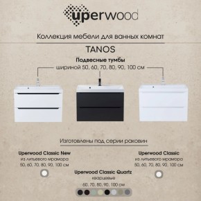 Тумба под раковину Uperwood Tanos 90 см, подвесная, белая матовая в Ижевске - izhevsk.mebel24.online | фото 10