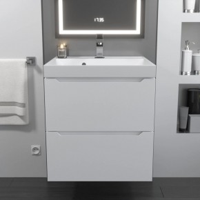 Тумба с раковиной Uperwood Tanos 50 см, подвесная, белая матовая в Ижевске - izhevsk.mebel24.online | фото 10