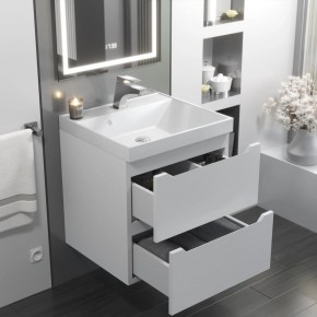Тумба с раковиной Uperwood Tanos 50 см, подвесная, белая матовая в Ижевске - izhevsk.mebel24.online | фото 11