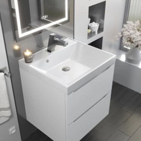 Тумба с раковиной Uperwood Tanos 50 см, подвесная, белая матовая в Ижевске - izhevsk.mebel24.online | фото 9