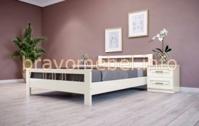 ВЕРОНИКА-3 Кровать из массива 900 (Слоновая кость) в Ижевске - izhevsk.mebel24.online | фото