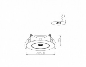 Встраиваемый светильник Arte Lamp Kaus A4761PL-1WH в Ижевске - izhevsk.mebel24.online | фото 3