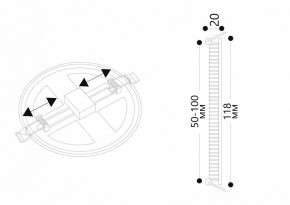 Встраиваемый светильник Arte Lamp Mesura A7972PL-1WH в Ижевске - izhevsk.mebel24.online | фото 5
